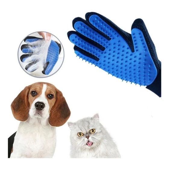 Kit de tosa para animais de estimação, cão, gato, coelho, pele, escova de tosa de 2 lados, banho, luva de limpeza