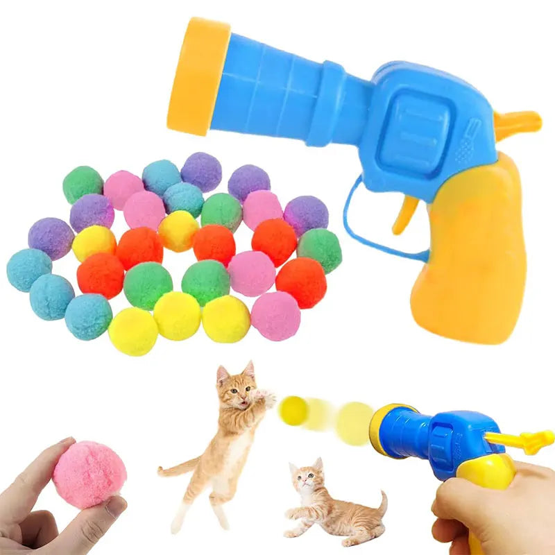 Brinquedos para gatos Brinquedo de treinamento de lançamento interativo para gatinhos de estimação